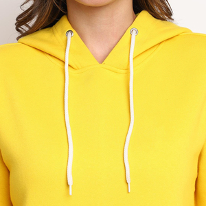 Vente en gros de survêtement en molleton 100% coton, logo personnalisé, uni, réversible, respirant, tendance, jaune, surdimensionné, pour hommes et femmes - Product Image 4
