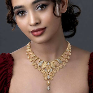 Ensemble de colliers en chaîne de boîte plaqués or à 3 tons, multicolores, en laiton, bijoux de mode pour femmes pour mariage, anniversaire - Product Image 5