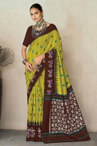 ผ้าส่าหรีผ้าฝ้ายดีไซน์ร่วมสมัย เนื้อผ้านุ่ม สวมใส่สบาย ทันสมัย แห้งเร็ว ใช้ได้สองด้าน ไม่ยับง่าย เหมาะสำหรับงานปาร์ตี้ ฤดูหนาว ฤดูร้อน สั่งซื้อจำนวนมาก สไตล์อินเดีย - Product Image 6