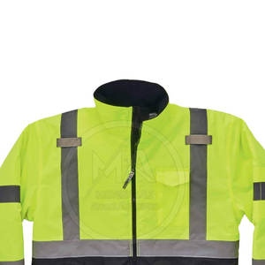 Venta caliente de alta visibilidad reflectante impermeable transpirable con capucha chaqueta de seguridad de invierno con color personalizable y logotipo - Product Image 4