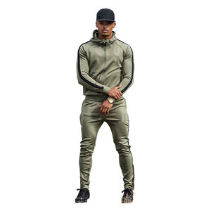 2025สเวตเตอร์2ชิ้นสำหรับผู้ชายพิมพ์ลายแบบใหม่ไซส์ใหญ่พิเศษระบายอากาศได้ดีชุดวอร์มสีพื้นสำหรับฤดูหนาว - Product Image 2