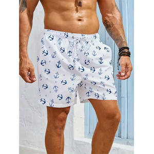 กางเกงขาสั้นเชือกรูดสำหรับผู้ชายกางเกงวอร์มลำลองผ้าคอตตอนสำหรับใส่เดินบนถนนแบรนด์ตาม100% ตามสั่ง - Product Image 2