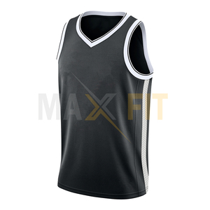 เสื้อบาสเก็ตบอลผ้าเจอร์ซีย์แห้งเร็วระบายอากาศได้ดีดีไซน์ธรรมดาสีใหม่ล่าสุดสำหรับองค์กร Maxfit แบบกำหนดเองเพิ่มขนาดให้เลือก - Product Image 5