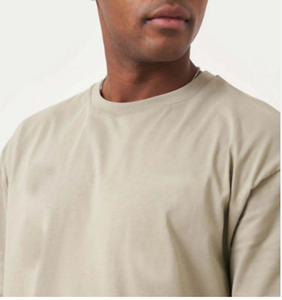 Haute qualité 220 GSM 100% coton surdimensionné Boxy ajusté été Streetwear Style hommes T-Shirt goutte épaule bouffée tricoté conception - Product Image 5