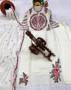 Ấn Độ của phụ nữ thời trang kurti thiết khâu tinh khiết Viscose thêu <span class=keywords><strong>l</strong></span>àm việc cho đám cưới salwar váy mô hình Số ưa thích - Product Image 5