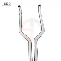 Échappement arrière en acier inoxydable poli miroir SDO pour BMW M5 M6 F06 F10 F12 F13 4.4TT V8 2011-2016 avec soupape à vide