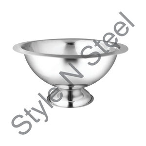 Vente en gros de seau à glace poli miroir en acier inoxydable refroidisseur à vin en forme de bac à glace pour Champagne bière essentiel pour la fête - Product Image 1