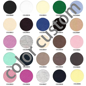 Spandex/Nylon teint en couleur unie à manches courtes pour hommes 100% coton tissu en toile respirant à séchage rapide impression personnalisée t-shirts de travail de gymnastique décontractés - Product Image 5