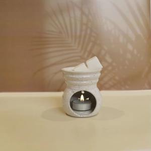 Brûleur d'arôme en céramique minimaliste durable et écologique de qualité en gros pour le parfum naturel de la maison - Product Image 3
