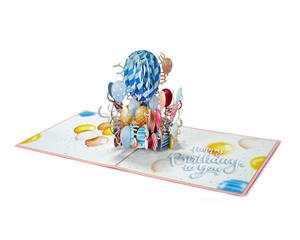 2025 nuevo modelo de alta calidad logotipo personalizado 3D tarjetas de felicitación Pop up impresión regalos decoraciones suministros promocionales para fiestas cumpleaños - Product Image 3