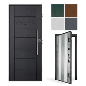 ประตูเหล็กนิรภัยแบบซ่อนบานพับ GHOST โครงสร้างชุบสังกะสี HELIOS แผงภายนอกเหล็กชุบสังกะสี ป้องกันการโจรกรรม แบบใช้มือ - Product Image 3