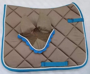 Tapis de selle anglais de haute qualité pour chevaux Polycoton coton Polyester rempli équipement d'équitation tapis de selle - Product Image 2