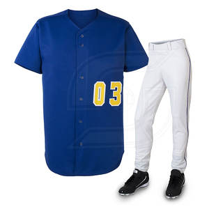 Ropa deportiva de béisbol con logotipo personalizado profesional OEM uniformes transpirables conjuntos de bajo precio - Product Image 1
