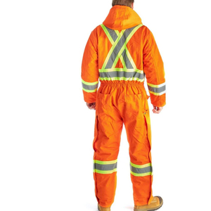 Traje de Trabajo Industrial Transpirable Personalizable al por Mayor para Hombre, Traje de Alta Visibilidad con Peto para Trabajadores de la Construcción, Trajes de Trabajo de Verano - Product Image 2