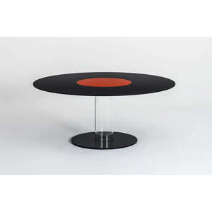 Ensemble de table à manger Lazy Hub de style moderne, convertible et extensible, assemblé avec un design minimaliste, fabriqué en pierre frittée boisée - Product Image 1