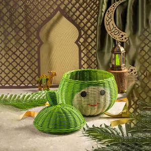 Panier de rangement mignon en rotin Panier de rangement en osier pour conteneur en rotin OEM au Vietnam à bas quantité minimale de commande - Product Image 2