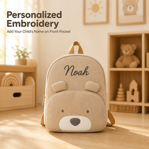 <span class=keywords><strong>Zaino</strong></span> Personalizzato per Bambini in Età Prescolare, Borsa <span class=keywords><strong>Scuola</strong></span> con Animali Carini e Ricamo del Nome, <span class=keywords><strong>Zaino</strong></span> in Velluto a Coste per Asilo - Product Image 3