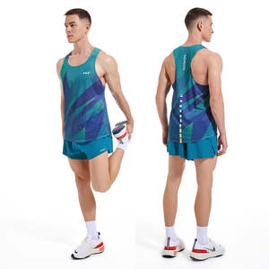 Custom Knitted Running Singlet Lightweight Marathon Tank <b>Top</b> Breathable Eco-Friendly Unisex Workout <b>Sleeveless</b> Shirt - Product Image 3
