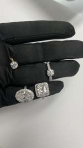 Bague en or 10KT pour fiançailles avec 1.00tcw Lab Grown Diamond EVVS2 Prix d'usine direct Fournisseur indien - Product Image 3