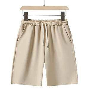 Ensemble décontracté homme été : short molletonné délavé à séchage rapide avec taille élastique et poches, et t-shirt en tissu éponge - Product Image 5