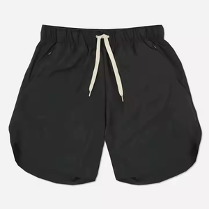 Pantalones cortos de gimnasio transpirables de alta calidad para hombre, logotipo personalizado, patrón sólido único para correr al aire libre, cintura elástica, cierre perfecto - Product Image 2