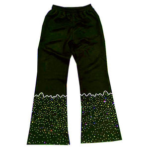 Nouveaux pantalons de survêtement pour hommes pantalons de survêtement empilés avec broderie en strass - Product Image 2