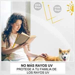 Schermo decorativo per porte e finestre con pellicola antiadesiva antiUV in bianco opaco - Product Image 6