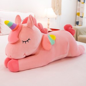 Bán Buôn Siêu Mềm Sang Trọng Unicorn Đồ Chơi Phim Hoạt Hình Thú Nhồi Bông Búp Bê Gối Kawaii Peluche Trẻ Em Quà Tặng Sinh Nhật Nhà Bông Lưới - Product Image 4