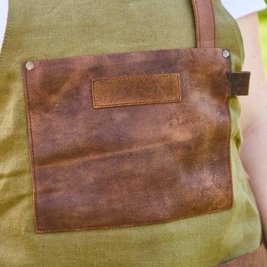 ผ้ากันเปื้อนผ้าใบสำหรับทำความสะอาด AAA-0052ผ้ากันเปื้อนสำหรับร้านอาหารผ้ากันเปื้อนแบบปรับสายได้พิมพ์โลโก้ได้ - Product Image 2