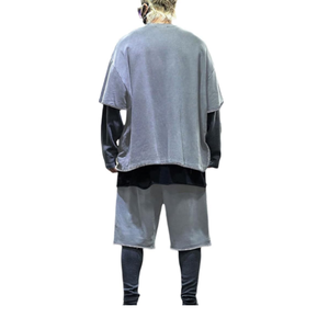 Camisetas de talla grande para hombre personalizado con estampado de algodón pesado 100%, camisetas blancas en blanco personalizadas BD para hombre - Product Image 2