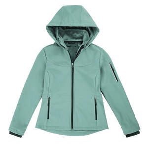 Chaqueta de Equitación para Mujer, Chaqueta de Softshell Cálida, Abrigo Ecuestre Cortavientos con Cremallera Completa, Chaqueta de Montar al Aire Libre - Product Image 1