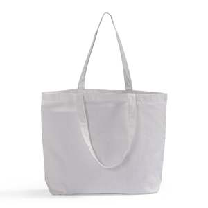 Bolsas de Mano de Lona 100% Algodón para Sublimación, Grandes, Blancas, Reutilizables, Ecológicas, con Estampado de Letras, Asa para el Hombro, 14x10 Pulgadas - Product Image 6