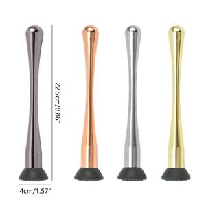 Muddler de Cócteles de Acero Inoxidable Premium con Base de Goma Antideslizante, Herramienta de Barra Duradera para Triturar Suavemente y Mezclar Perfectamente - Product Image 4
