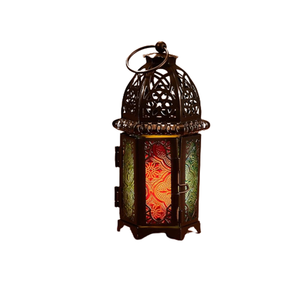 Linterna de hierro de metal con acabado blanco vintage decorativo para jardín y sala de estar con linterna de vidrio transparente a un precio asequible - Product Image 4