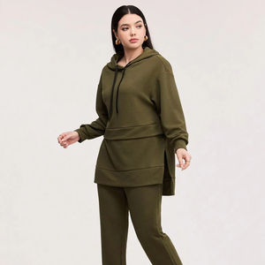 Ensemble de survêtement élégant pour femmes, vêtements de sport, style streetwear, pour l'entraînement, le fitness et le quotidien décontracté - Product Image 1