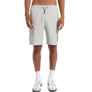 Pantalones Cortos Deportivos Casuales de Lona de Nailon 100% Pesado, Cintura Elástica, Tinte Liso, Transpirables, de Secado Rápido para Hombre, Venta 2026 - Product Image 3