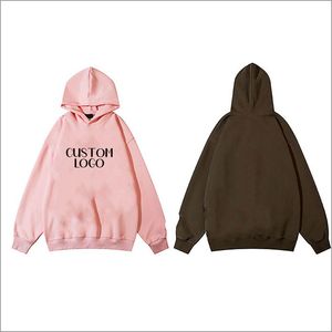 Sweat à capuche surdimensionné en coton épais personnalisé du fabricant OEM vierge pour hommes col à capuche avec impression de décharge avant - Product Image 5