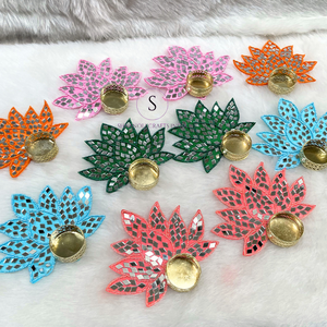 นักออกแบบทำด้วยมือผู้ถือเทียนรูปแบบแผ่นปะติดงานเชิงเทียนการออกแบบที่หลากหลายสำหรับบ้านงานแต่งงาน hldi ตกแต่ง mehendi - Product Image 1