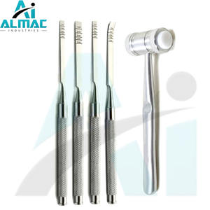 Juego de 4 piezas de ALMAC, cincel dividido de cresta Dental, instrumento de cirujano Manual de acero inoxidable alemán disponible para pedidos a granel de OEM y ODM - Product Image 1
