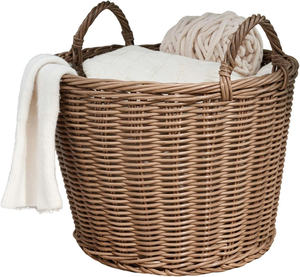 Luxury Vietnam Eco-friendly Handwoven Rattan <b>Basket</b> for Chic Laundry <b>Storage</b>, Toy Organizer, and Stylish Home & Office Decor - Product Image 1