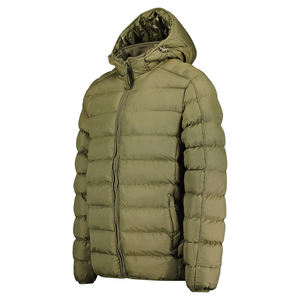 Indemand-Veste à Fermeture Éclair Matelassée avec Poignets Élastiques pour Homme, Capuche Ajustable Isolée, Vêtement d'Extérieur Léger, Veste Respirante - Product Image 4