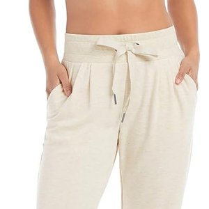 Venta al por mayor logotipo personalizado moda mujer Jogger pantalones de alta calidad Casual algodón ajustado sudor Jogger pantalones para las mujeres - Product Image 2