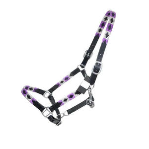 Professionnel de haute qualité en plein air équestre réglable en cuir licou Multi couleur personnalisation accepté équine cheval bride - Product Image 6