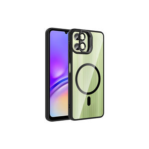 Pour Samsung Galaxy A06, coque en silicone compatible MagSafe, série ASMA Etro avec béquille et protection d'objectif d'appareil photo - Product Image 1