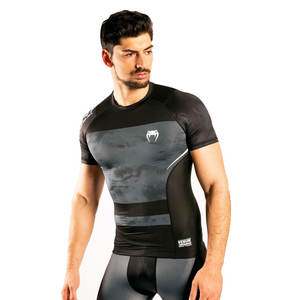 Manga larga MMA BJJ HQ Print Rash Guard Conjunto de pantalones cortos de compresión No Gi Uniforme para atletas Jiu Jitsu Kimono de Jiu Jitsu - Product Image 2