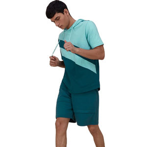 Pantalones cortos de entrenamiento para gimnasio con logotipo bordado personalizado al por mayor para hombre, pantalones cortos de gimnasio con bolsillos y patrón sólido de malla de algodón 100% - Product Image 2