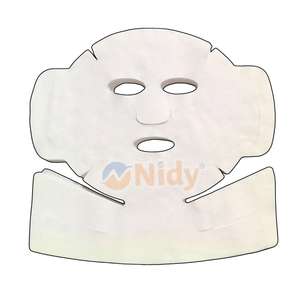 NIDY Disposable Cotton Face <b>Mask</b> Sheets with Ear Loops DIY 3D V-Line Chin <b>Mask</b> Pure Viscose <b>Facial</b> Sheets. - Product Image 1