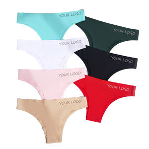 Sous-vêtements de bikini sans couture pour femmes soie yoga demi-dos culottes tongs dames Offre Spéciale personnalisé - Product Image 1