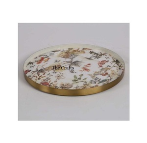 ถาดเสิร์ฟช็อคโกแลตทรงกลมทำจากเหล็กพร้อมถาดเสิร์ฟช็อคโกแลต - Product Image 1