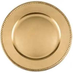 Meilleure qualité ustensiles de cuisine chargeur assiette aspect impressionnant dîner décoratif en acier inoxydable chargeur assiette de nourritureplat plateau de service - Product Image 4